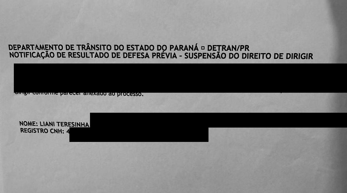 Caso de êxito Turcatto Cascavel - Defesa Prévia Deferida no DETRAN-PR